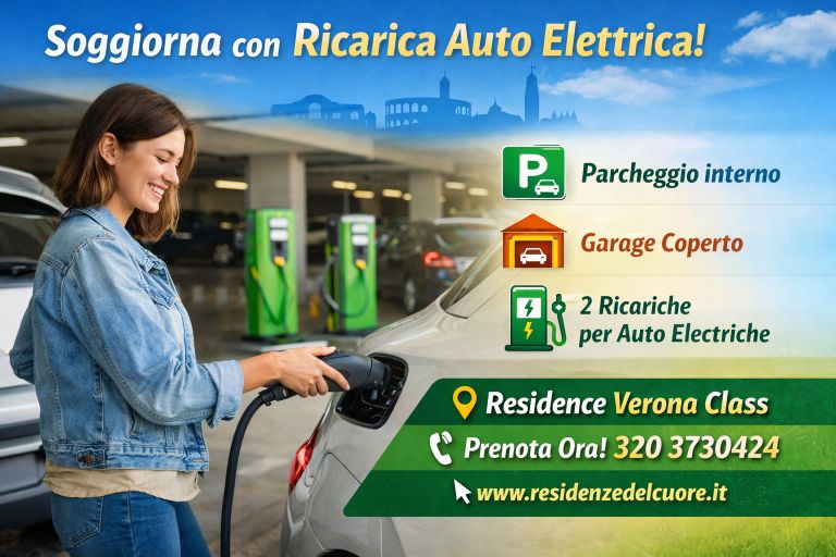verona parcheggio auto elettrica ricarica residence verona class